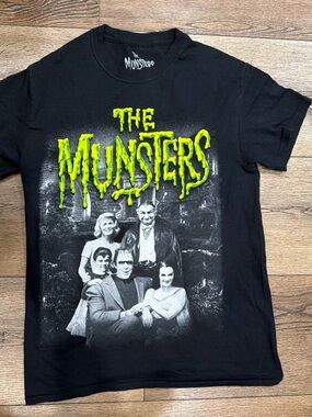 Munster Black Tee with White Drip Logo